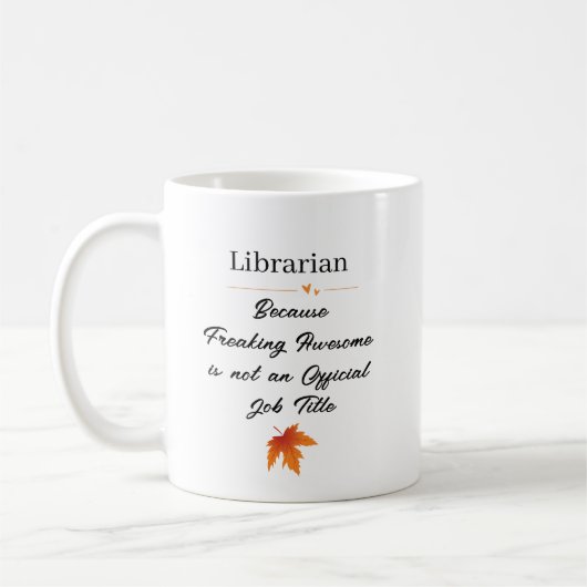 Personalized Thanksgiving Librarian Gift Koffiemok (Links)