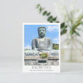 Personalized The Great Buddha of Kamakura Briefkaart (Staand voorkant)