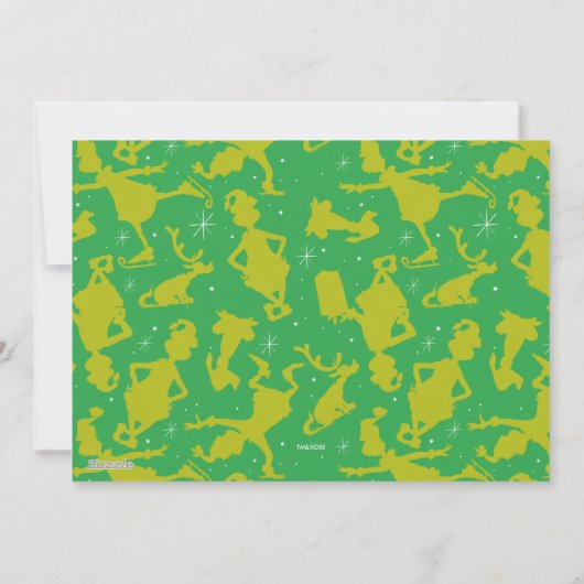 Personalized The Grinch Holding Ornament Photo Feestdagenkaart (Achterkant)