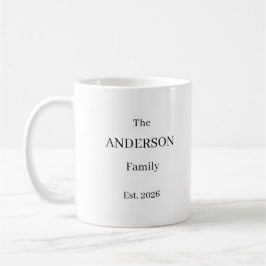Personalized The Last Name Family Mug – Custom Wed Koffiemok