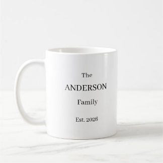 Personalized The Last Name Family Mug – Custom Wed Koffiemok