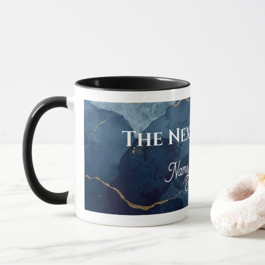 Personalized "The Next Chapter"  Retirement Mug Mok (Met donut)