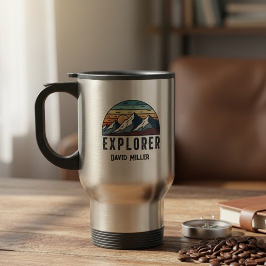 Personalized Thermal Travel Mug | Explorer Mug  Reisbeker