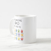Personalized This Amazing Dad Belongs To | Custom  Koffiemok (Voorkant links)