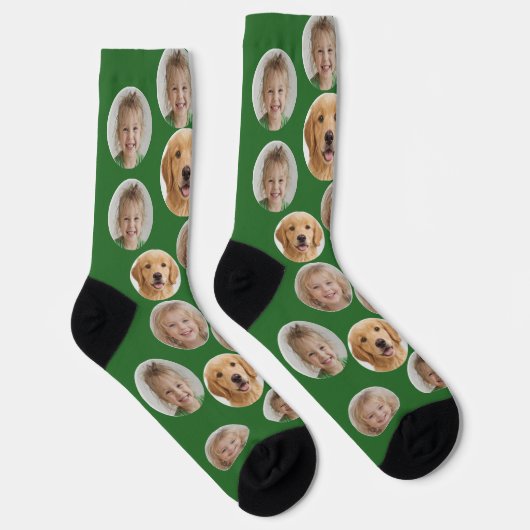 Personalized Three-Photo Face Socks | Custom Gift Sokken (Rechts)