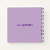 Personalized Tiger Sketchbook Notitieboek (Achterkant)