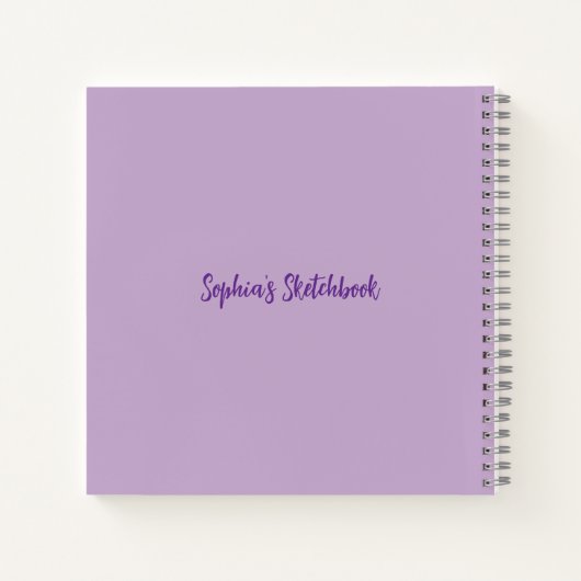 Personalized Tiger Sketchbook Notitieboek (Achterkant)