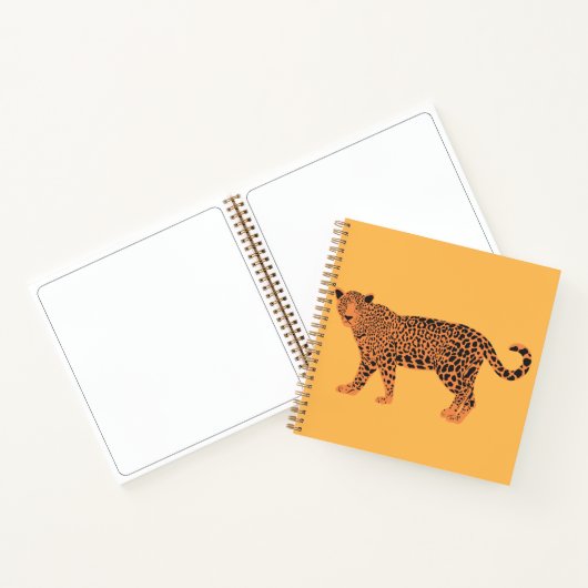 Personalized Tiger Sketchbook - Yellow Notitieboek (Binnen)