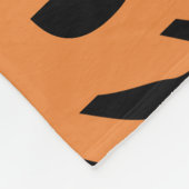 Personalized Tiger Stripes Orange Black Animal Fleece Deken (Hoek)