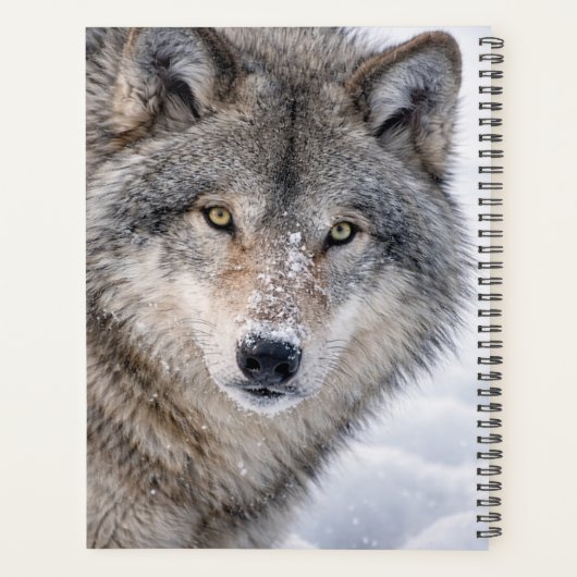 Personalized Timber Wolf Planner (Achterkant)