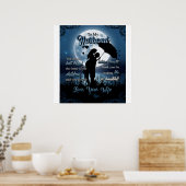 Personalized To My Husband, Couple Under Moon Poster (Keuken)