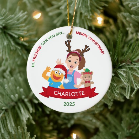 Personalized Toddler Ornament, Ms. Rachel Ornament (Boom)