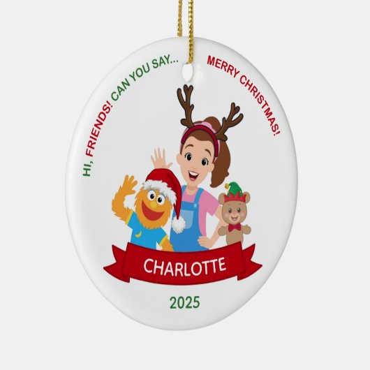 Personalized Toddler Ornament, Ms. Rachel Ornament (Rechts)