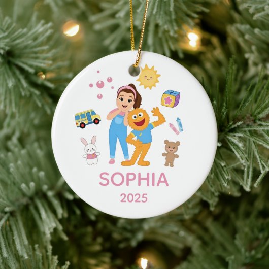 Personalized Toddler Ornament, Ms. Rachel Ornament (Boom)