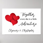 Personalized Together Every Day Adventure Quote Poster (Voorkant)