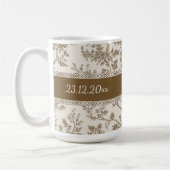 Personalized Toile De Jouy Mug Custom Name Date Koffiemok (Links)