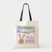 Personalized Tote Bag from Easter Bunny (Voorkant)