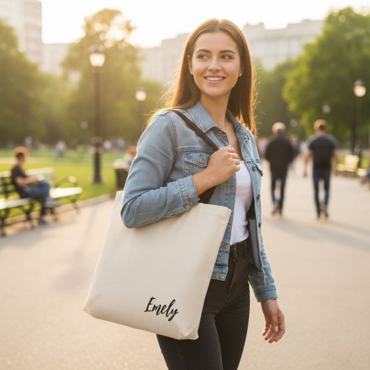 Personalized Tote, Bridesmaid Gift, Custom Name Tote Bag