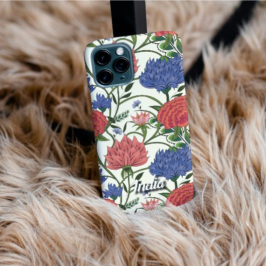 Personalized Trailing Indian Floral Phone Case iPhone Hoesje