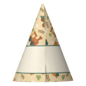 Personalized Train Kid Birthday  Feesthoedjes (Achterkant)