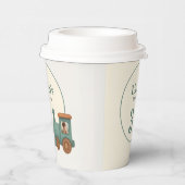 Personalized Train Photo Birthday Party Papieren Bekers (Rechts)