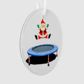 Personalized Trampoline Holiday Gift Ornament (voorkant)