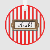 Personalized Trampoline Holiday Gift Ornament (achterkant)