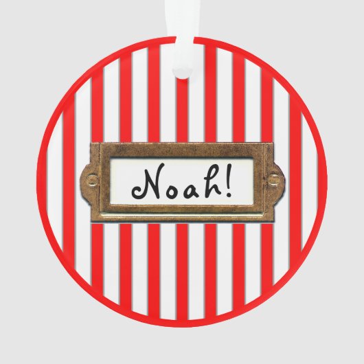 Personalized Trampoline Holiday Gift Ornament (achterkant)