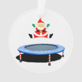 Personalized Trampoline Holiday Gift Ornament (voorkant)