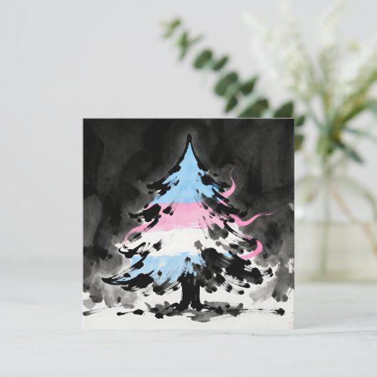 Personalized Transgender Christmas Poem Feestdagenkaart (Staand voorkant)