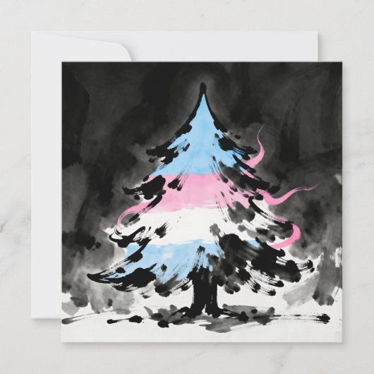 Personalized Transgender Christmas Poem Feestdagenkaart (Voorkant)