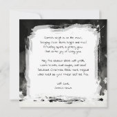 Personalized Transgender Christmas Poem Feestdagenkaart (Achterkant)