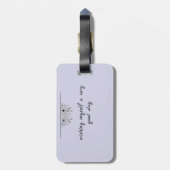 “Personalized Travel Luggage Tag” Bagagelabel (Achterkant verticaal)