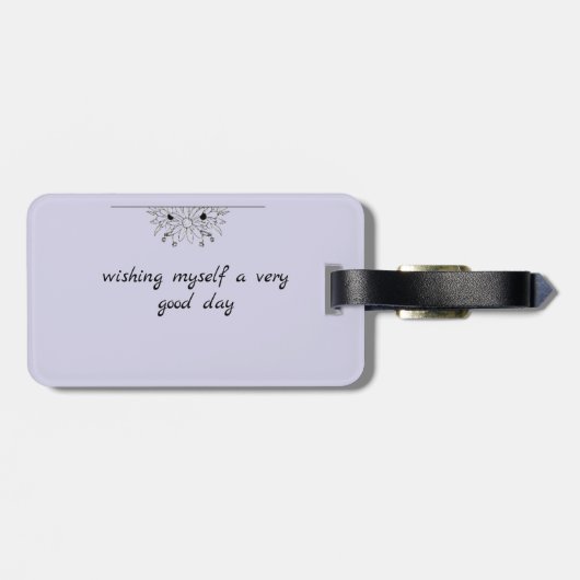 “Personalized Travel Luggage Tag” Bagagelabel (Achterkant horizontaal)