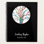 Personalized Tree of Life Black Planner<br><div class="desc">Personalized Tree of Life 2022 Planner. This stylish Planner is decorated with a Tree of Life design in rainbow cocons on a black background. Easily customizable with your name and year. Because we create our own artwork you won't find this exact image from other designers.</div>