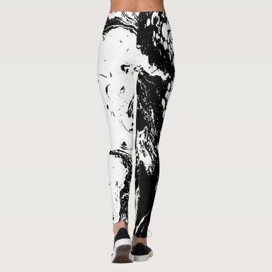 Personalized Trendy Abstract Design Leggings (Achterkant)