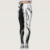 Personalized Trendy Abstract Design Leggings (Voorkant)