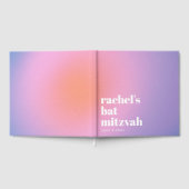 Personalized Trendy Lavender Purple Bat Mitzvah Gastenboek (Volledig)