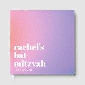 Personalized Trendy Lavender Purple Bat Mitzvah Gastenboek (Voorkant)