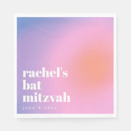 Personalized Trendy Lavender Purple Bat Mitzvah Servet