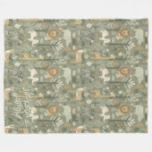 Personalized Tribal Safari Jungle ID1260 Fleece Deken (Voorkant (Horizontaal))
