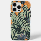 Personalized Tropical Floral Leaves  Case-Mate iPhone Case (Achterkant)