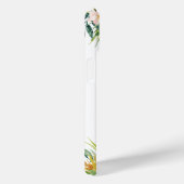 Personalized Tropical Floral Pink Flamingo Case-Mate iPhone Case (Achterkant / Rechts)