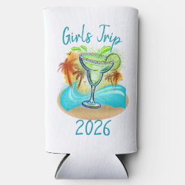 Personalized Tropical Island Seltzer Blikjeskoeler