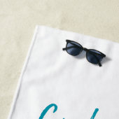 Personalized Tropical Island Strandlaken (In situ)