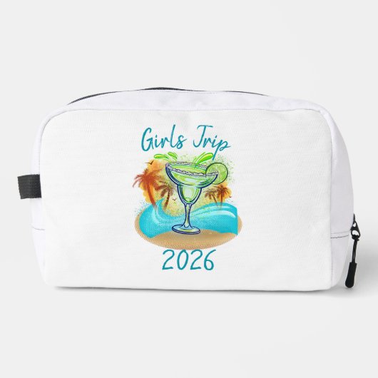 Personalized Tropical Island Toiletry Bag Toilettasje (Voorkant)