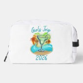 Personalized Tropical Island Toiletry Bag Toilettasje (Achterkant)