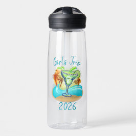 Personalized Tropical Island Waterfles