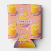 Personalized Tropical Mango Smoothie Style Blikjeskoeler (Achterkant)