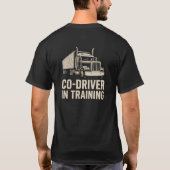 Personalized Trucker Dad Shirt with Semi Truck  (Achterkant)